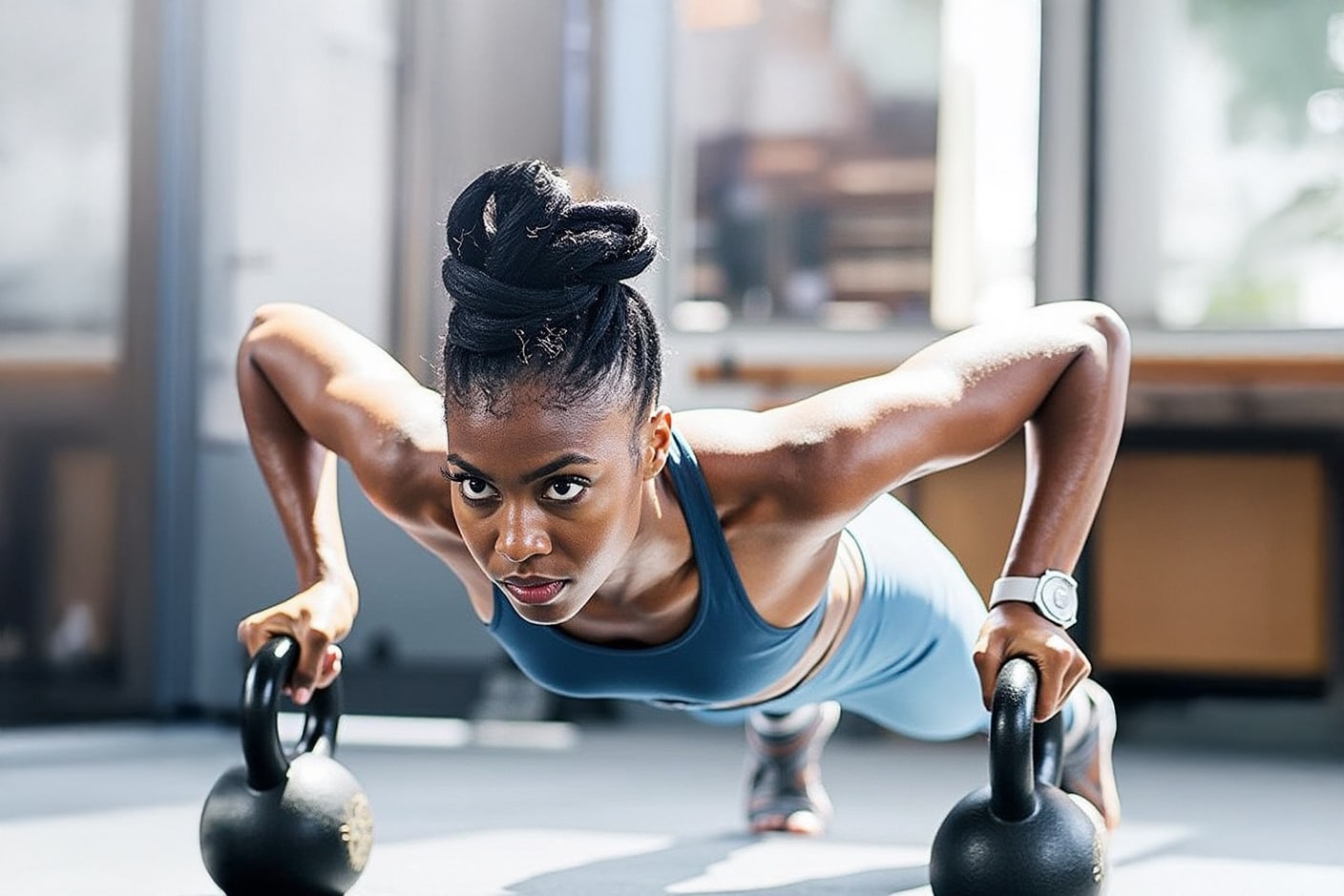 Woman exercising